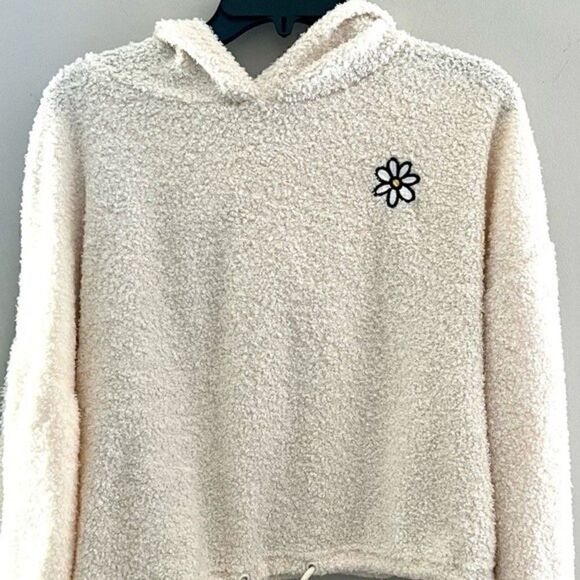 NWT! POLLY & ESTHER
Juniors' Drawstring-Hem Faux-Sherpa Faux Sherpa Hoodie XL - Picture 5 of 8
